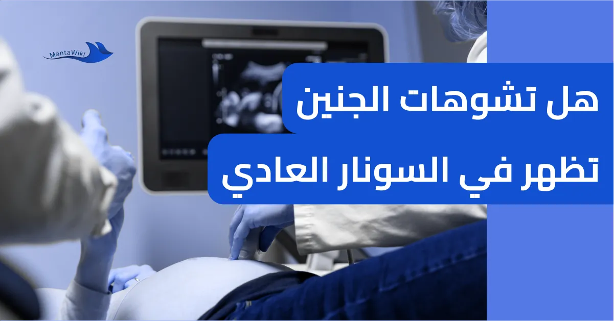 هل تشوهات الجنين تظهر في السونار العادي