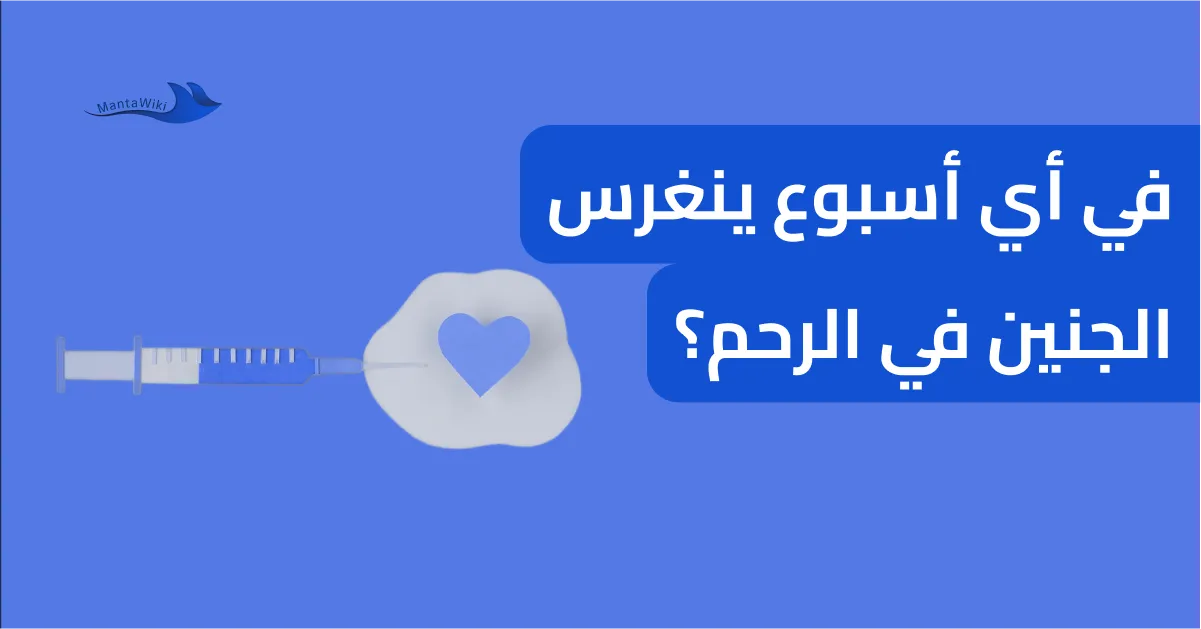 في أي أسبوع ينغرس الجنين في الرحم؟